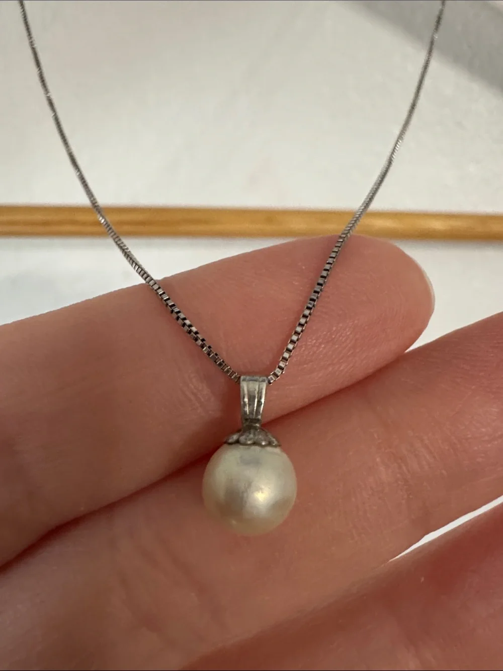 Sterling Pearl Necklace